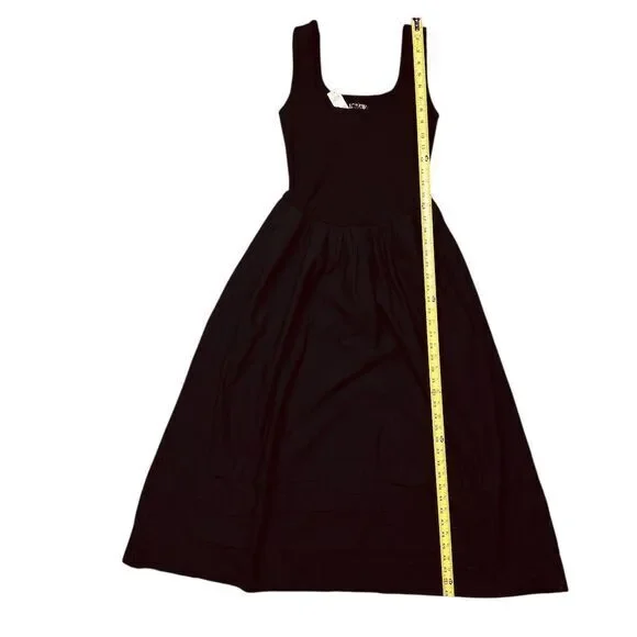 NWT J. Crew Women's XS Black Drop-Waist Mixy Dress Knee Length Sleeveless‎ - Picture 5 of 10